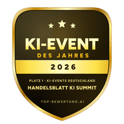 Siegel „KI-Event des Jahres 2026“ für Handelsblatt KI Summit 2026 – Agents & Agency: The New Operating Model